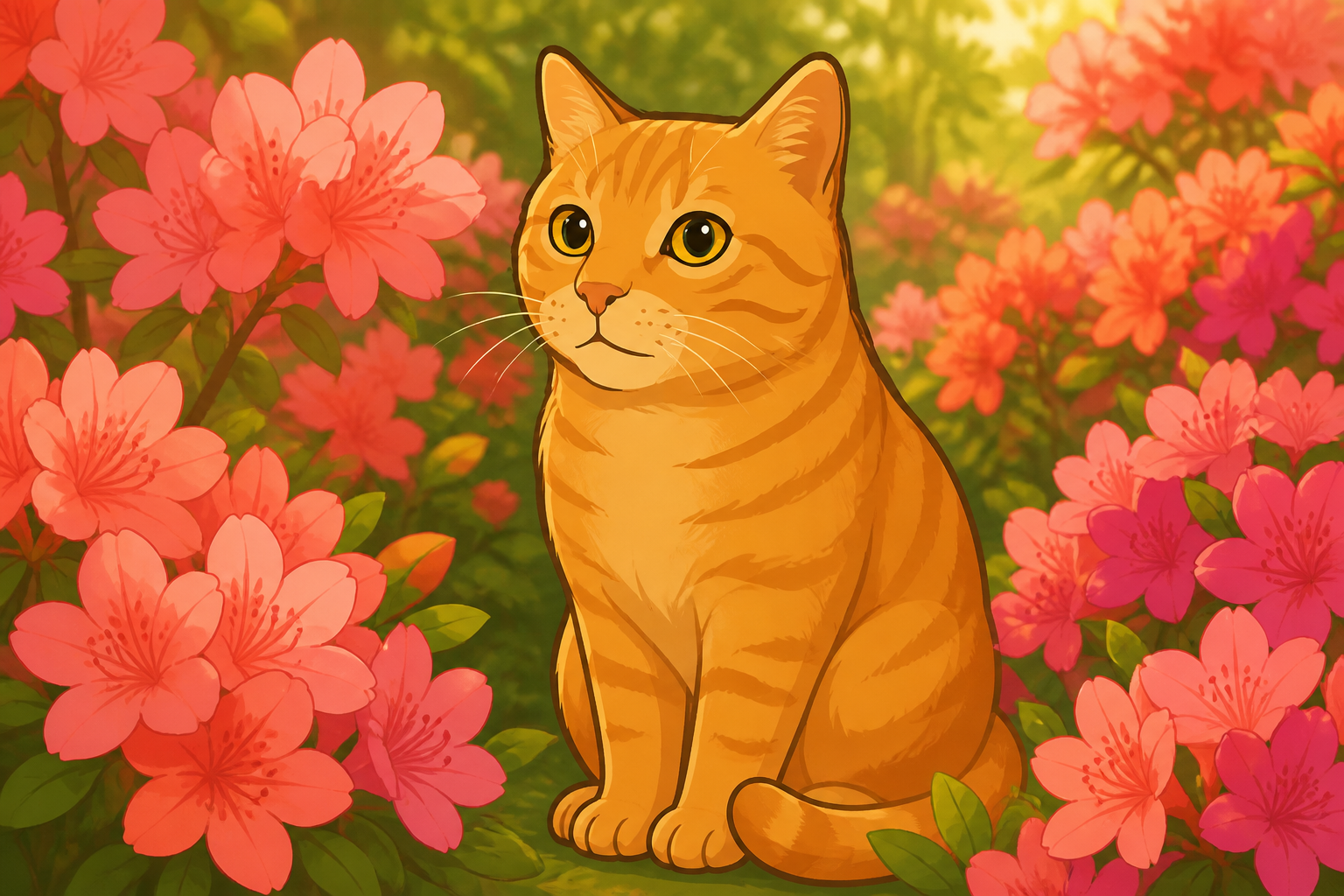 Tsutsuji among azaleas